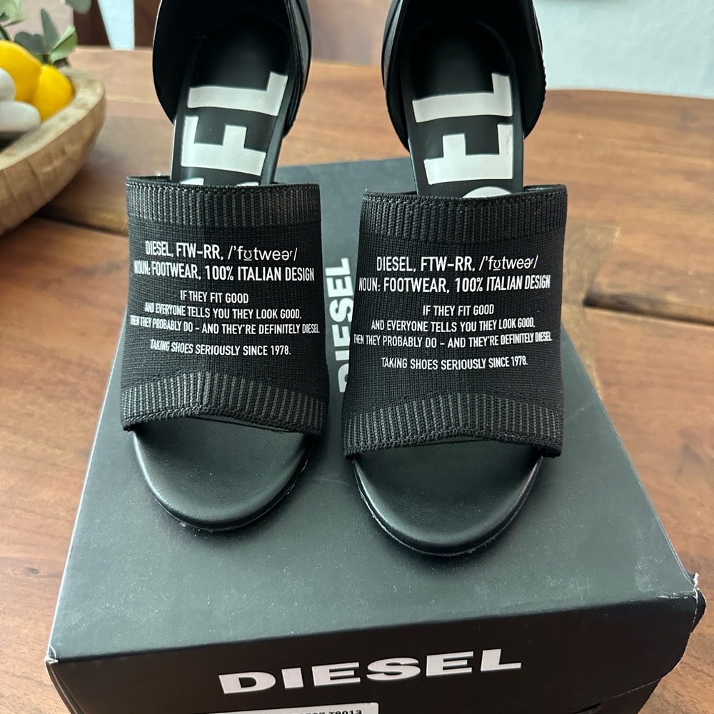 Diesel Black Heels - brand new